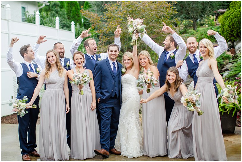BLUE AND GRAY WEDDING PARTY 